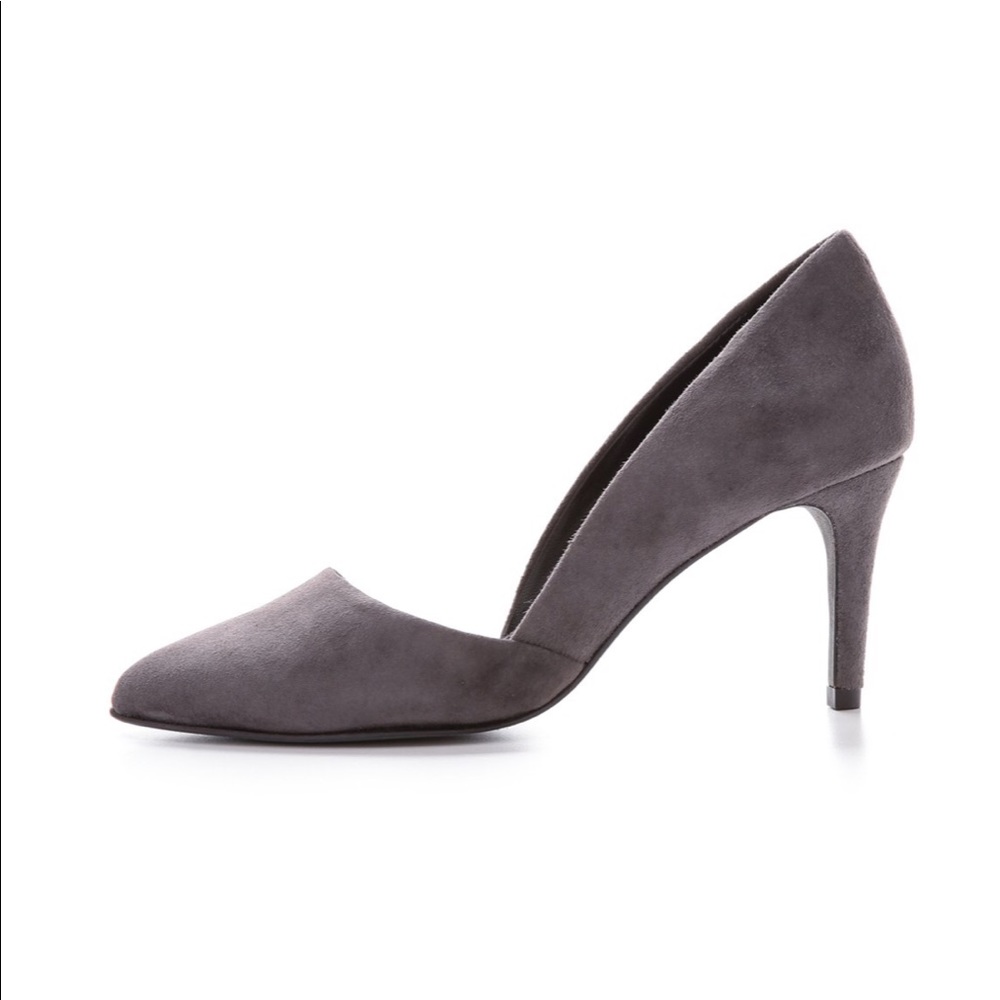 Rebecca Minkoff Brie Grey Suede Pumps